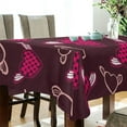 thumbnail image 3 of GZHJMY Valentine's Day Love Heart Tablecloth, Rectangle Waterproof Washable Polyester Table Cover for Picnic Dinner Holiday Party Decor, 60 x 120 Inch, 3 of 7