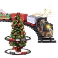 thumbnail image 1 of Tren Eléctrico para Árbol de Navidad, Luces y Sonidos, Decoración Temporada Navideña negro Grande, 1 of 8