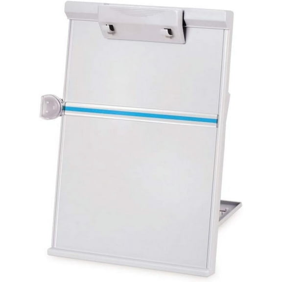 TRRAPLE Desktop Document Holder, Easel Copy Paper Holder Adjustable Copy Paper Reading Stand with Adjustable Clip and Line Guide for Letter