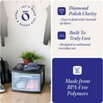thumbnail image 3 of Homz Plastic 1 Drawer Medium Storage Cart, Black Frame with Clear Drawer, 2 Pack, 3 of 9