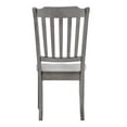 thumbnail image 6 of Weston Home Farmhouse Slat Back Wood Dining Chairs, Set of 2, Antique Grey Finish, 6 of 8