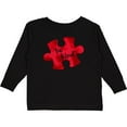thumbnail image 3 of Inktastic Autism Awareness Be Kind Red Puzzle Piece Boys or Girls Long Sleeve Toddler T-Shirt, 3 of 5