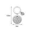 thumbnail image 2 of Stainless Steel To My Son Never Forget That I Love You Forever Keychain Dad Mom Key Chains Pendant Gifts Baby Foot Keyring, 2 of 5