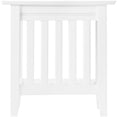 thumbnail image 3 of Leo & Lacey 14" Solid Wood End Table with Sturdy Legs in White, 3 of 4