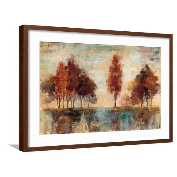 Art.com Field and Forest Art Print by Silvia Vassileva, Brown Frame Wall Art, 29" x 21"