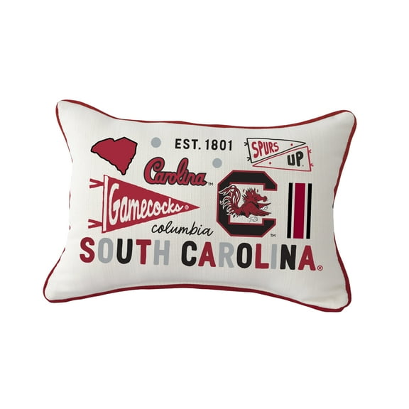 Little Birdie  South Carolina Gamecocks Rectangular Piped Pillow