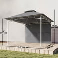 thumbnail image 3 of Outsunny 10' x 10' Patio Gazebo, Double Roof Outdoor Gazebo, Dark Grey, 3 of 10