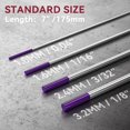 thumbnail image 3 of czcpp-TIG Électrode de Soudage Tungstène Lot de 10 1/16"x 7 Pouces (Violet - Non Radioactif, EWG), 3 of 4