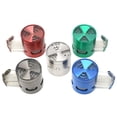 thumbnail image 3 of Hierba gruesa sal de hojas de sal de sal, grinder 4 capas, vanilla, trituradora, molino de especias, herramienta de filtro de molienda con bandeja de recolección de plata, plata. AweSitey HA011039-01, 3 of 6