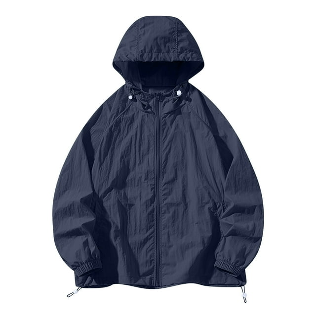 pstuiky camisas de manga larga para hombre, Chaqueta protectora de verano con capucha y protector solar de manga larga para hombre, ideal para deportes al aire libre y secado rápido. m