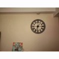 thumbnail image 3 of Weatherproof Garden Clock Retro Roman Numerals Vintage Simple Ironwork Outdoor Clock Battery Operated Silent 40cm, 3 of 4