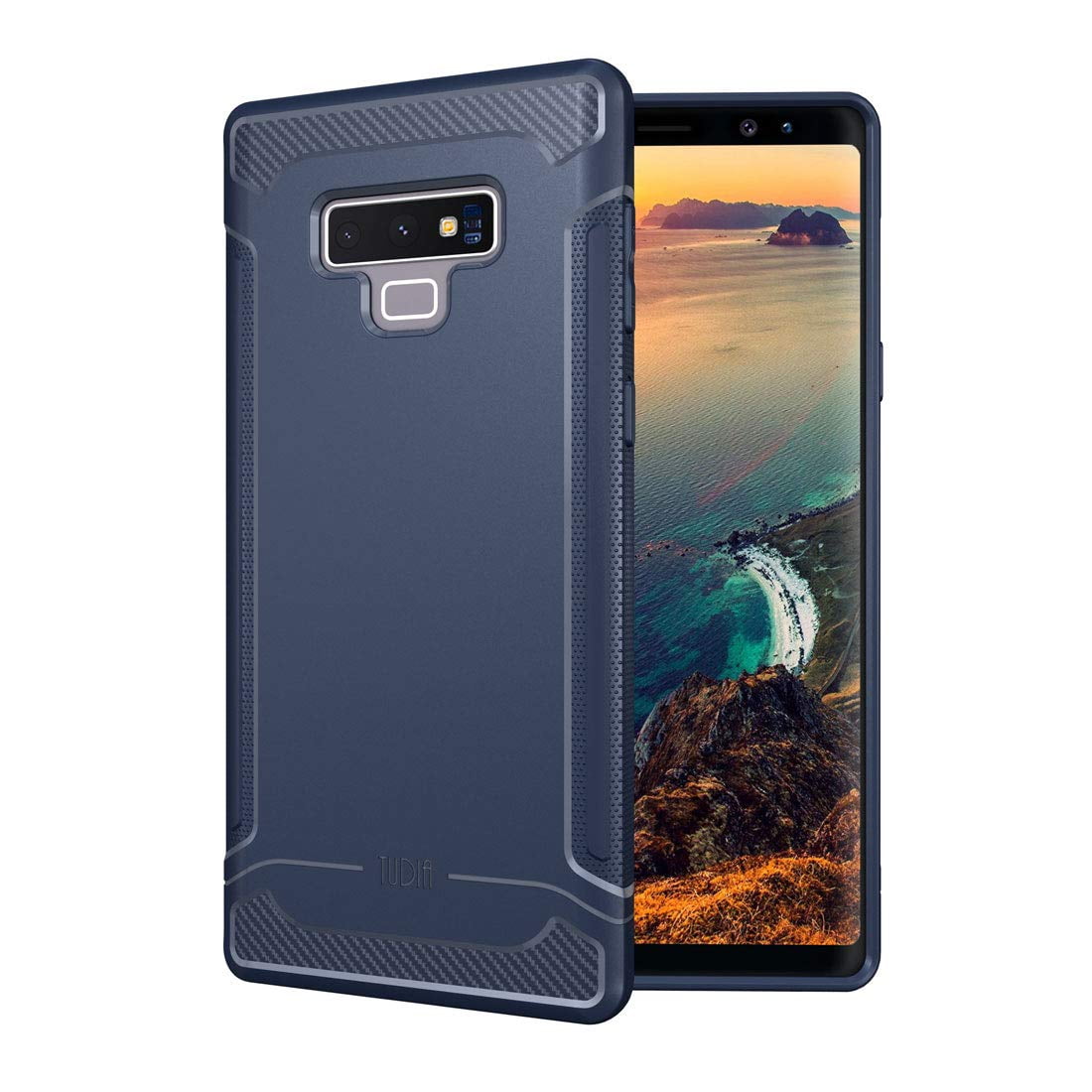 Galaxy Note 9 Case, TUDIA Ultra Slim Lightweight [Linn] Carbon Fiber