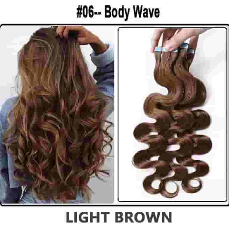 Body Wave Tape in Hair Extensions Human Hair, Body Body Wave Tape in Hair Extensions Human Hair, Body
