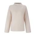 thumbnail image 3 of Suéter de punto Gibobby suelto para Mujer Otoño invierno color sólido Beige L, 3 of 5