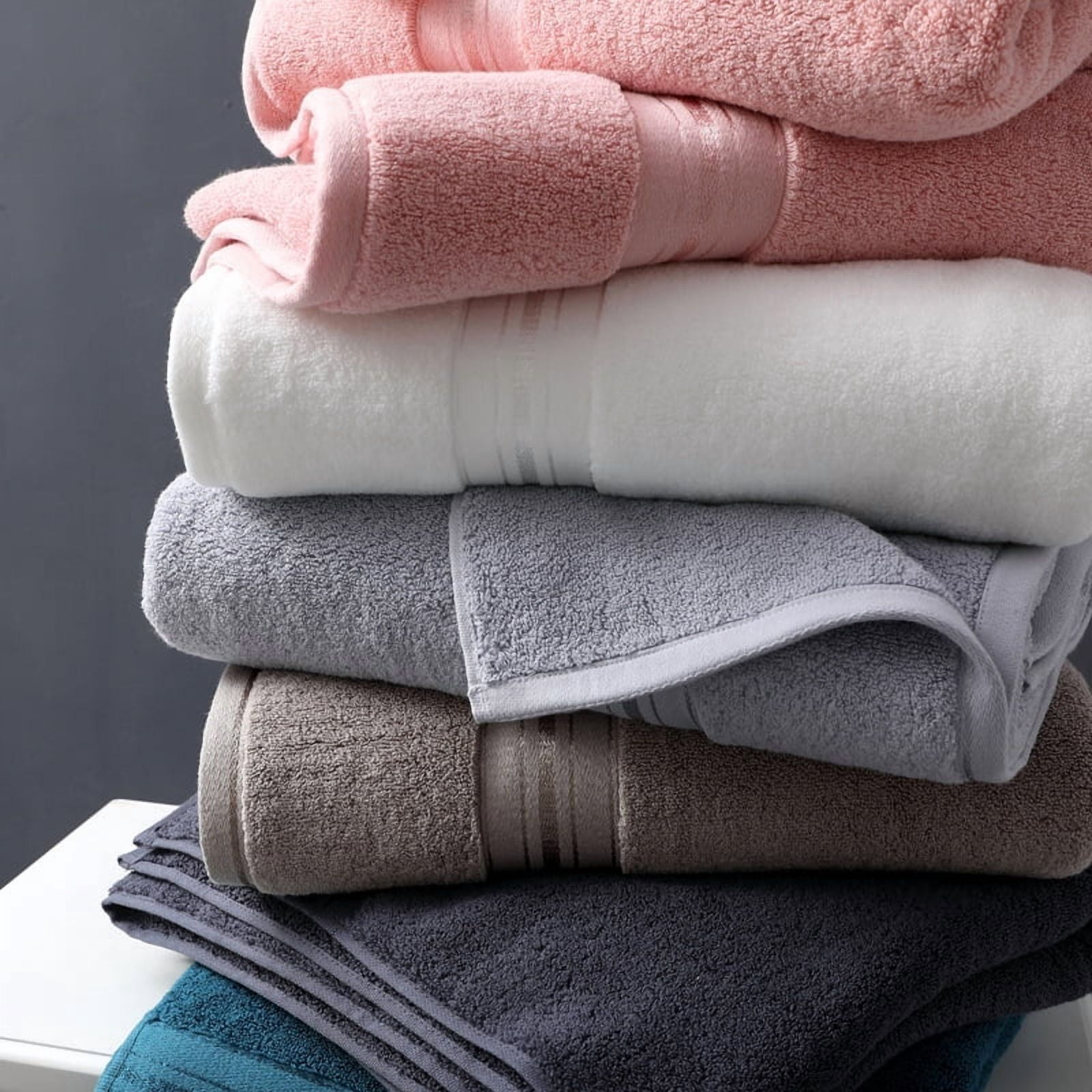 Zhuge Light Brown Cotton Hotel-Grade Bath Towel, 70x150cm Plush Thick Ultra Absorbent, 1 Piece for Home/Hotel/Spa