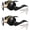 Black, variant on 2 Pack Entrance Lever Door Handle(for Office/Front Door) Front Entry Door Handle Lock Set Reversible for Right/Left Side, Keyed Alike/Combo Keys, Matte Black Finish