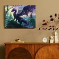 thumbnail image 4 of SUMAAFU Dragon Forest Sky Wall Decor Canvas Art for Home and Office 16x12in, 4 of 6
