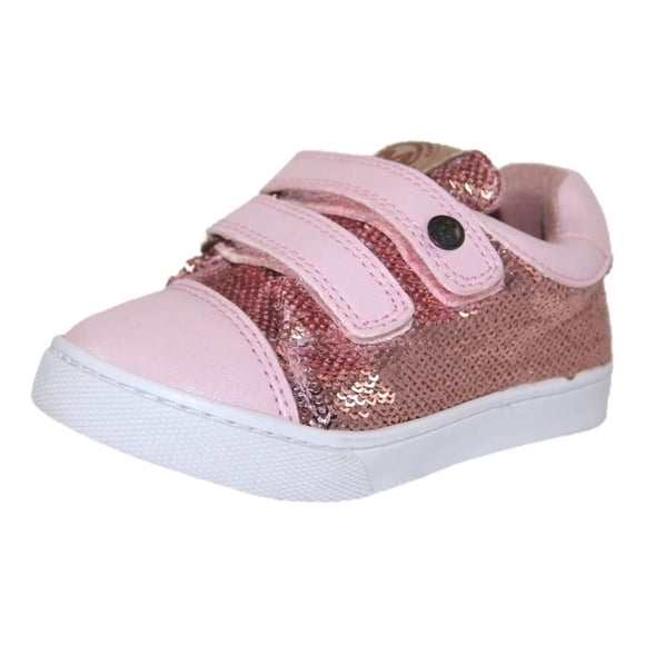 Tenis Moda Niña Bubble Gummers Rosa Brillos Velcro 15-21 rosa claro 16