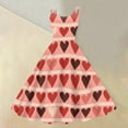 thumbnail image 2 of LWavelet 2026 Valentine's Half Sleeve Wrap Dress, Women's Love Heart Rose Print Flowy A Line Casual Sundresses Watermelon Red S, 2 of 4