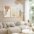 thumbnail image 5 of Boho Wall Decor Set of 3 Colorful Trendy Modern Wall Art Prints Abstract Minimalist Prints, Geometric Posters Canvas Boho Wall Art Decor for Living Room, Bedroom, Bathroom, Home (Framed 12x16"), 5 of 6