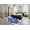 thumbnail image 5 of Ahgly Company Machine Washable Indoor Rectangle Transitional Blue Area Rugs, 8' x 12', 5 of 7