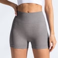thumbnail image 3 of Women's High Waist Workout Yoga Gym Seamless Cycling Shorts, Nylon Spandex, 4 Way Stretch, Breathable, Suitable for Sports, Multiple Sizes, Color Differs by Monitor, 3 of 6