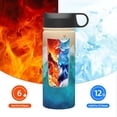 thumbnail image 6 of Yiaed Beach Print Water Bottle with Straw Lid, Stainless Steel Double Wall Insulated Water Bottle | Leak-Proof and Spill-Proof Water Bottle, 6 of 8