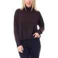 thumbnail image 1 of MixMatchy Women's Drop Shoulder Boxy Crewneck Crop Knit Sweater, 1 of 5