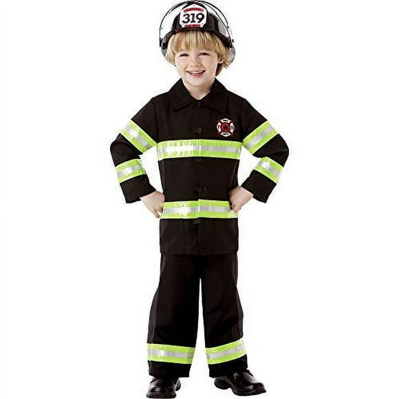 AMSCAN Reflective Firefighter Halloween Costume for Boys, Medium, with Included Accessories