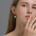 thumbnail image 3 of Boucles d'Oreilles Papillon Femme Strass Cuivre Percées Boucles d'Oreilles Pendantes, 3 of 10