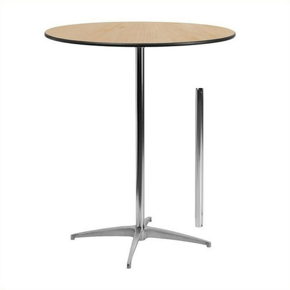 Pemberly Row Round Wood Cocktail Table