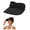 Black, variant on Women's High Ponytail Sun Visor Hat, UPF 50+ UV Protection, Foldable Wide Brim for Beach Golf Travel