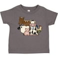 thumbnail image 3 of Inktastic Cute Horse, Sheep, Cow, Pig, and Rooster Farm Animals Boys or Girls Toddler T-Shirt, 3 of 5