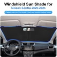 thumbnail image 2 of MOTOMATE Custom Fit Windshield Sun Shade for Nissan Sentra 2020-2024, Foldable Sun Visor Protector Blocks UV Rays & Heat, 2 of 8