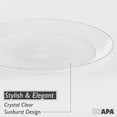 thumbnail image 5 of Ilyapa 100 Pack 9 Inch Disposable Dessert Plates, Plastic Clear Party Plate Sets for 100 Guests, Clear Appetizer and Cake Plates 9", Party & Dinner Accessories, Midsummer, 5 of 8