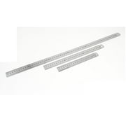 Unique Bargains Home Metric 20cm 30cm 60cm Scale Measuring Straight Ruler Silver Tone 3 in 1
