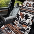 thumbnail image 6 of ZUXONGSY Car Seat Cover Towel Cow Geometric Print Towel Bucket Seat Covers Wear-Resistan Auto Front seat Protector Gift for Car Outdoor Sport Activities, 6 of 8