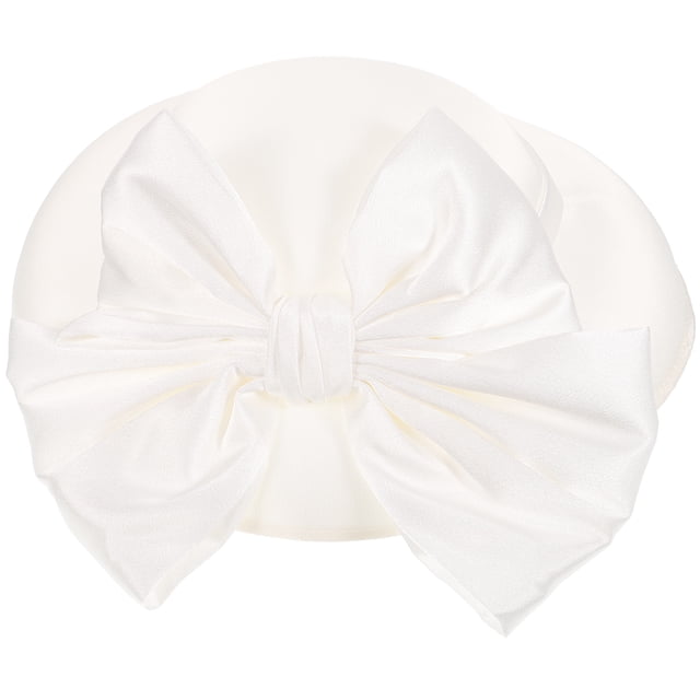Shisuyan Chapeau Melon Femme Chapeau Seau Halloween Robe de Soirée Chapeau pour Mariage (Blanc)
