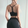 thumbnail image 3 of Sujetador deportivo para mujer con tirantes finos en la espalda y tirantes finos para correr, deportes, yoga, ropa interior, 3 of 5