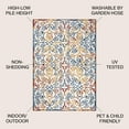 thumbnail image 2 of JONATHAN Y AMALFI COAST 5 x 8 Area Rug, Atrani Scroll Trellis - Cream/Blue/Red, AMC110A-5, 2 of 9