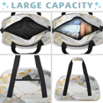 thumbnail image 5 of Herdesigns Grey White Gold Marble Sports Duffle Bag for Women & Men, Modern Abstract Gym Bag Dance Bag Overnight Bag Carry On Weekender Travel Bag, 5 of 7