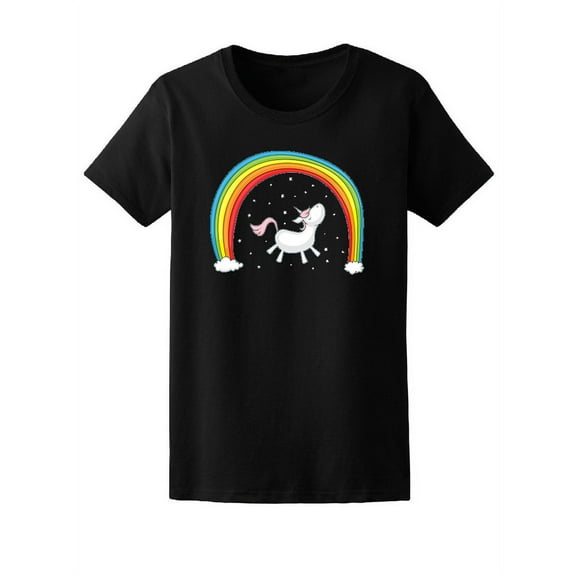 Cute Rainbow Magic Unicorn Tee Women's -Image by Shutterstock
