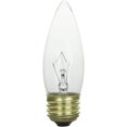 Sunlite Incandescent 25 Watt Torpedo Tip Chandelier 194 Lumens Clear