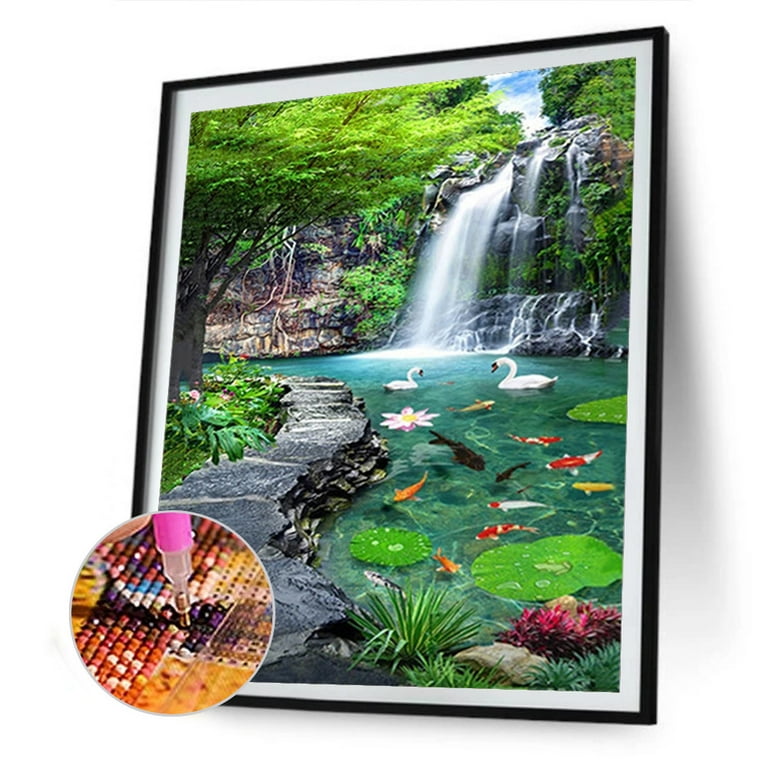  Autumn Waterfall Diamond Painting Kits 5D Diamond Art