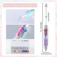 thumbnail image 2 of 12Pcs Beads Pens Beadable Pen Bulk Colorful Plastic Creative Retractable Shaft Ballpoint Ink Beaded Pens Mixed Color, 2 of 4