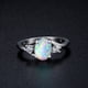 thumbnail image 4 of Anillo de plata para mujer, anillos de moda portátiles, regalos para novia, joyería decorativa, propuesta de boda, compromiso informal Ropa, zapatos y accesorios Miscelánea Blanco Tamaño 8 Minnieouse AP011197-03, 4 of 6