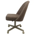 thumbnail image 4 of M-235 Dinette Swivel Metal Caster Chairs - Crackle Glass - Basin Beige - BeIge, 4 of 4