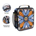 thumbnail image 2 of Haosy Blue Orange White Feather Reusable Lunch Box Men/Women Insulated Lunch Bag for School Picnic Travel, 2 of 6