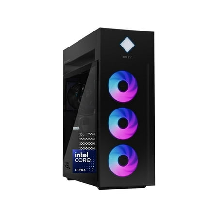 HP OMEN 45L Gaming Desktop, Intel Core Ultra 7 265K, 32GB RAM, 2TB SSD, RTX 5080, Win 11 Pro, Microsoft Copilot, Tempered Glass, GT22-3080 (2025)