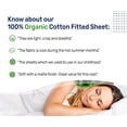 thumbnail image 5 of 100% Organic Cotton Fitted Sheets Queen Size, Cooling Percale Weave Lightweight, Snug-Fit, Crisp, Deep Pocket Queen Fitted Sheet, Light Grey Queen Fitted Sheet, 5 of 5